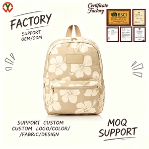 Hawaii Styles Print Women's Lightweight Travel Backpack Ripstop Nylon with Stylish Print Support Custom Digital Printing Design - Product Image 1