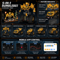 Juego de Bloques de Construcción de Robots a Control Remoto, Serie de Bloques de Partículas Pequeñas, Compatible con Juguetes de Construcción, Regalo