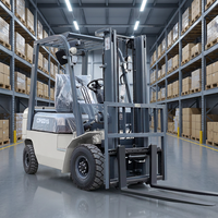Chariot élévateur diesel 1,5t 2WD CPCD15 avec livraison gratuite, déplaceur latéral en option, mât 2/3 étages, chariot élévateur diesel pour entrepôt