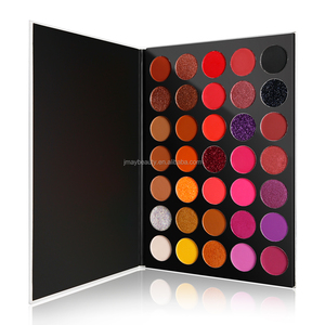 Paleta de <span class=keywords><strong>Sombras</strong></span> de Ojos en Polvo Pigmentado de 35 Colores Más Vendida, con Acabado Brillante y <span class=keywords><strong>Estuche</strong></span> de Cuero Blanco - Product Image 6