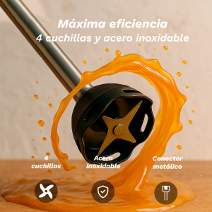 Frullatore a immersione Grunkel 2000W con funzione Turbo e bicchiere da 800 ml per frullati e puree - Product Image 5