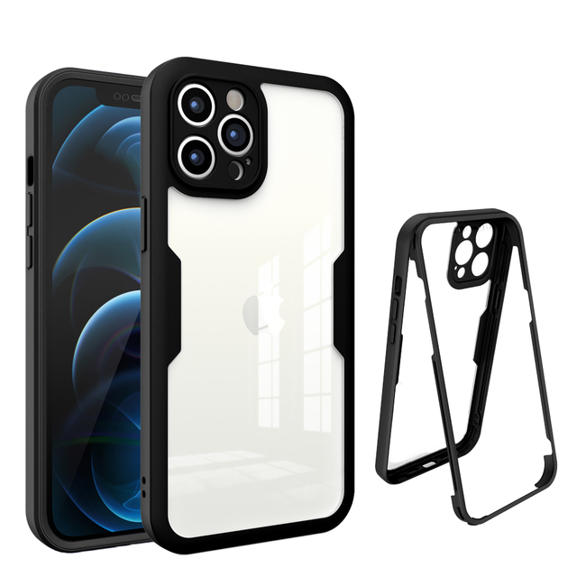 For iPhone 17 Pro Max Mobile Phone Case Qi Color Full Cover Film Anti-fall Protective Cover for iPhone 16 15 14 13 12 Phone Case