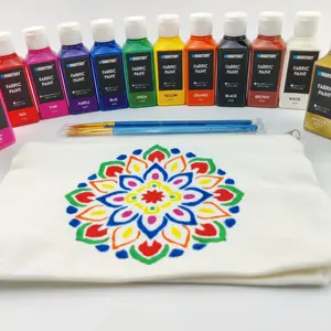 Dipinti fai da te di alta qualità arte progetti scolastici permanenti dipinti artigianato artistico 14 colori set di colori in tessuto morbido