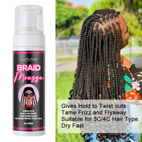 Mousse Coiffante Luxfume Personnalisée pour Tresses, Mousse Brillante pour Tressage, Mousse à Tresser Marque Privée, Mousse Cheveux pour Dreadlocks