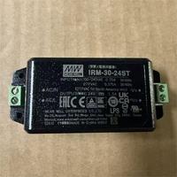 Modul Daya SMPS Mean Well I 30W AC-DC Terminal Sekrup Hijau Papan PCB Catu Daya IRM-30-24ST