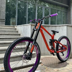 Bicicleta <span class=keywords><strong>de</strong></span> Montaña con Suspensión Completa, Horquilla <span class=keywords><strong>de</strong></span> 29/27.5 Pulgadas, Frenos <span class=keywords><strong>de</strong></span> Disco Hidráulicos, Bicicleta <span class=keywords><strong>de</strong></span> Descenso para Hombre - Product Image 2