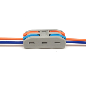 Conector <span class=keywords><strong>de</strong></span> cable <span class=keywords><strong>de</strong></span> palanca enchufable en línea 222-2 para sistemas <span class=keywords><strong>de</strong></span> iluminación y alimentación automotriz 32A 250V, empalme rápido a tope - Product Image 3