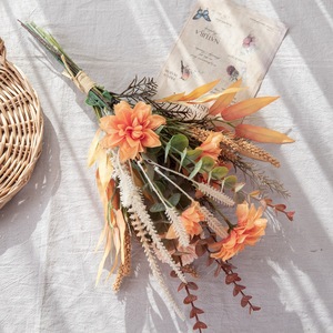 Bouquet de fleurs artificielles CallaFloral en tissu tissé plastique, décoration intérieure, accessoires de mariage CF01236 - Product Image 2