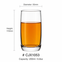 Tasses à thé en verre transparent de haute qualité, best-sellers, pour boire du thé ou de l'eau