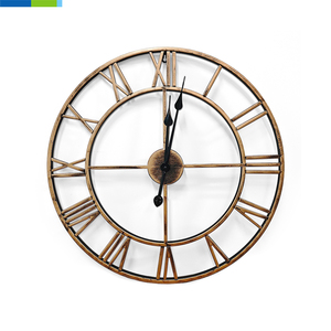 Moderne 60cm METALL Wanduhr mit Quarz-Analogzeiger, Geräuschlos, Batteriebetrieben, Abstraktes Muster, Einseitig, für Innenräume - Product Image 6