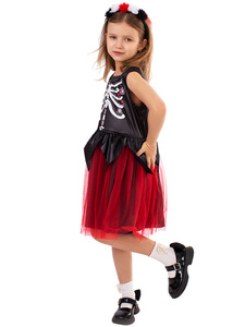 Nuevo Disfraz <span class=keywords><strong>de</strong></span> Halloween <span class=keywords><strong>de</strong></span> Diablo del Día <span class=keywords><strong>de</strong></span> <span class=keywords><strong>los</strong></span> <span class=keywords><strong>Muertos</strong></span> Unisex para Niños (Poliéster) para Fiesta - Product Image 5