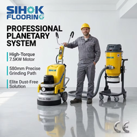 SIHOK 7.5Kw 580mm 220V Ponceuse à béton planétaire autotractée 9 disques pour époxy et marbre CE Vente en gros