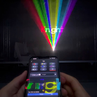 Machine professionnelle de spectacle laser DJ 5W programmable, animation disco, petite taille, contrôle par application ILDA, lumière laser couleur pleine spectre