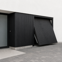 Porte de garage en verre dépoli moderne de nouveau style pour l'alliage de certificat d'UL du Japon Royaume-Uni