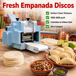 Máquina Eléctrica para Prensar Masa de Empanadas, Máquina Automática para Hacer Empanadas, 3000-3600 Piezas/h, para el Hogar y Negocios de Comida Callejera - Product Image 2