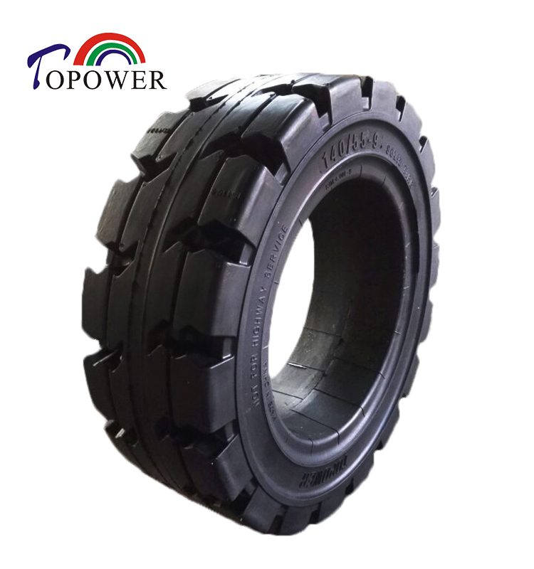 140/55-9 Industrial Solid Forklift Tire for Electric Forklift