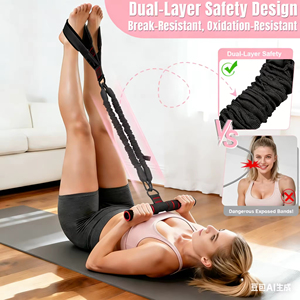 Set Pedal Puller XLAN Aggiornato, <span class=keywords><strong>Elastico</strong></span> per Fitness Domestico e Yoga, Attrezzatura per Allenamento di Resistenza - Product Image 5