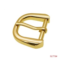 Boucle de ceinture métallique à une seule broche, en alliage de zinc, pour remplacement de sac à main, quincaillerie de sangle en cuir, vente en gros