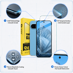 Protezione Schermo in Vetro Temperato Crystal Armor per Google Pixel 7 <span class=keywords><strong>Pro</strong></span>, Durezza 9H, Trasparenza HD, Resistente ai Graffi e agli Urti - Product Image 3