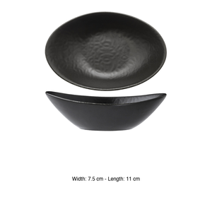 Bol ovale noir mat Ø 11 × 7,5 cm Gural - Product Image 3