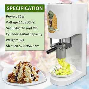 Nhỏ hộ gia đình Máy làm kem Spaghetti EIS add-on cho cà phê cửa hàng và nhà hàng Gelato Máy làm kem - Product Image 5