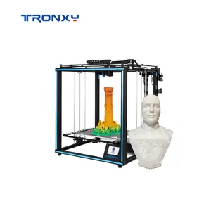 Tronxy X5SA sekrup 3d, printer 3d plastik FDM diy PLA/ABS/PETG/TPU 1.75mm ukuran bangunan besar presisi tinggi sekrup Z ganda