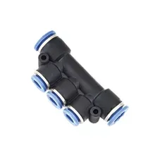 High Quality Wholesaler Pneumatic 1 Touch Tube Fittings Pneumatic Connectors Plastic Pneumatic Air Fittings