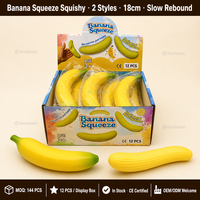 Jouets Squishy Anti-Stress Southpeak - Jouets à Presser en Forme de Banane à Remontée Lente - Cadeau Nouveauté Certifié CE