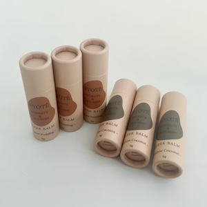 กล่องบรรจุลิปบาล์มแบบย่อยสลายได้ทำด้วยมือภาชนะบรรจุลิปบาล์มรีไซเคิลได้เป็นมิตรกับสิ่งแวดล้อมปั๊มหายไปได้สูง - Product Image 2