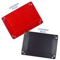 Plateau à dés en cuir PU de service personnalisé de qualité supérieure Cadeaux de promotion de bureau-Plateau de rangement pour jeux d'échecs de haute qualité