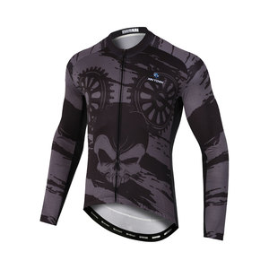 Vêtements de VTT à manches longues pour hommes et femmes, gestion de l'humidité en vrac, design personnalisable, protection UV, printemps automne - Product Image 2