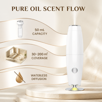 Diffuseur de parfum, diffuseur d'arômes sans eau, fonctionnement silencieux à 36 dB pour la maison et le bureau