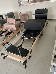 Reformer de Pilates Plegable de Madera de Arce para el Hogar, Precio Económico, con Caja, para Clases en Línea y Uso Doméstico - Product Image 2