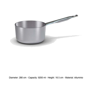 Medium Aluminum <b>Saucepan</b> Ø 28 cm H 16.5 cm, 9.2 L Ballarini - Product Image 3