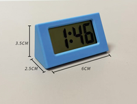 Mini horloge de bureau, horloge électronique silencieuse de bureau, mignonne et compacte, horloge électronique pour étudiants, décoration simple