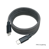 Kabel Pengisian Daya Cepat 3A Tipe-C Ekstra Panjang 200cm untuk iPhone & iPad Bersertifikasi MFi