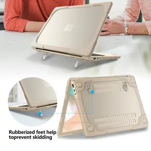 电脑保护平板电脑外壳透明TPU硅胶笔记本电脑外壳，适用于微软笔记本电脑Go/Go2 12.4英寸1943/2013