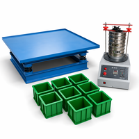 Engineering Lab Equipment Set 1m*1m Electric Vibrator Motor + Sieve Shaker + 9 Plastic Molds Building Material Testing Kit