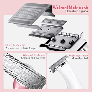 Electric <strong>Hair</strong> <strong>Trimmer</strong> for Women USB Rechargeable IPX6 Waterproof Professional <strong>Lady</strong> Shaver Bikini Body <strong>Trimmer</strong> Household Use - Product Image 6