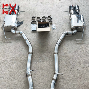 Pour <span class=keywords><strong>BMW</strong></span> Série 6 650i, tuyau d'échappement en acier inoxydable haute performance, finition polie miroir, épaisseur 1,5 mm - Product Image 2