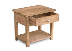 Mesa de Noche Extensible de Madera Maciza Hecha a Mano con un Cajón de Almacenamiento, Diseño Moderno y Elegante 2026 - Product Image 3