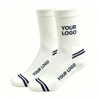 Chaussettes de tennis anti-transpiration pour jeunes, antibactériennes, pour l'automne, avec coussinets en tissu éponge doux pour les tournois sportifs professionnels et la protection maximale du pied