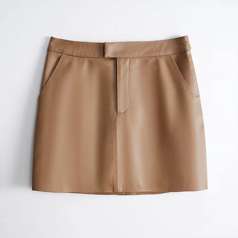 3338 New Design Simple Blue Pocket Short Sexy Leather Sexy Shorts for Woman