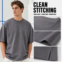 T-shirt en coton personnalisé 240 g/m², grande taille, respirant, été, unisexe, manches courtes, décontracté, confortable, couleur unie, style Y2K, streetwear