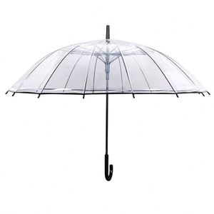 Sombrillas Transparentes Rectas de Buena Calidad, Sombrilla de PVC de 16K para Exteriores - Product Image 5