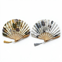 FAREA Éventail pliant japonais exquis en coquillage, motif dragon et épée, pour la danse, prêt à expédier, pour femmes, vente en gros, produit phare