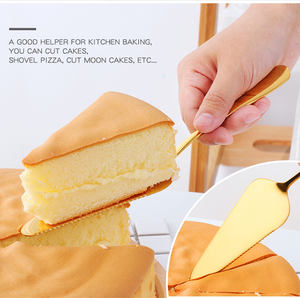 ชุดมีดและที่ตักเค้กสแตนเลสแบบเรียบง่าย เป็นมิตรกับสิ่งแวดล้อม <span class=keywords><strong>พ</strong></span>ร้อมกล่องของขวัญ ใช้กับเครื่องล้างจานได้ เหมาะสำหรับเสิร์ฟเค้กวันเกิดและงานแต่งงาน - Product Image 4