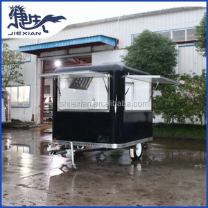 Carrito de Comida Móvil con Vitrina de Vidrio y Lámpara de Calentamiento, Carrito de Palomitas y Algodón de Azúcar para Parques de Diversiones - Product Image 2