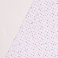 Tissu Aida blanc scintillant 9ct 11ct 14ct en polyester et coton pour broderie au point de croix, motifs brodés pour textiles de maison et jouets pour filles