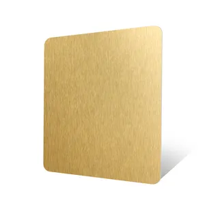 201 304 316金属彩色金不锈钢板304不锈钢板 #4拉丝饰面装饰钢板
